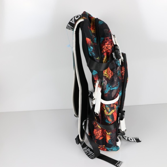 Lisinuo Black Backpack School USB Child Graffiti Large Laptop Sturdy Pad Straps - Picture 4 of 11